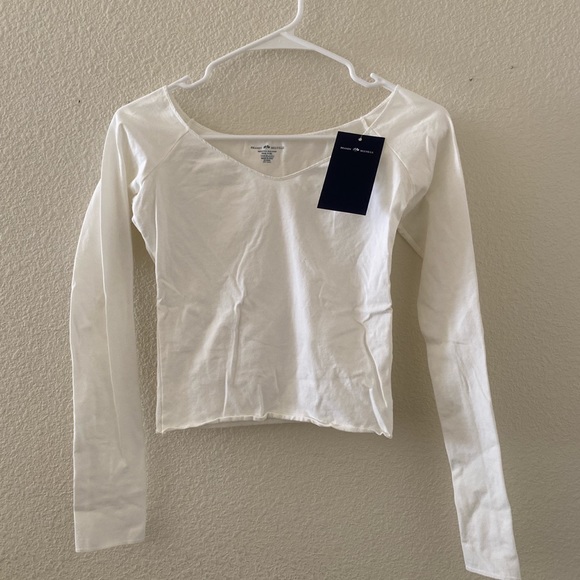 Top Manches Courtes Charter Club Blanc Lumineux - Taille M - Neuf Avec étiquettes - 60% Coton/40% Modal